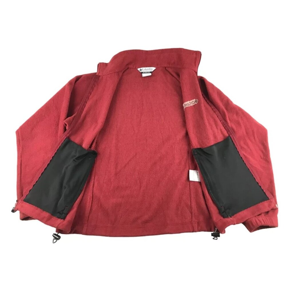 Columbia Womens Burgundy Long Sleeves Pocket Full Zip Fleece Jacket Size Medium - Picture 8 of 11